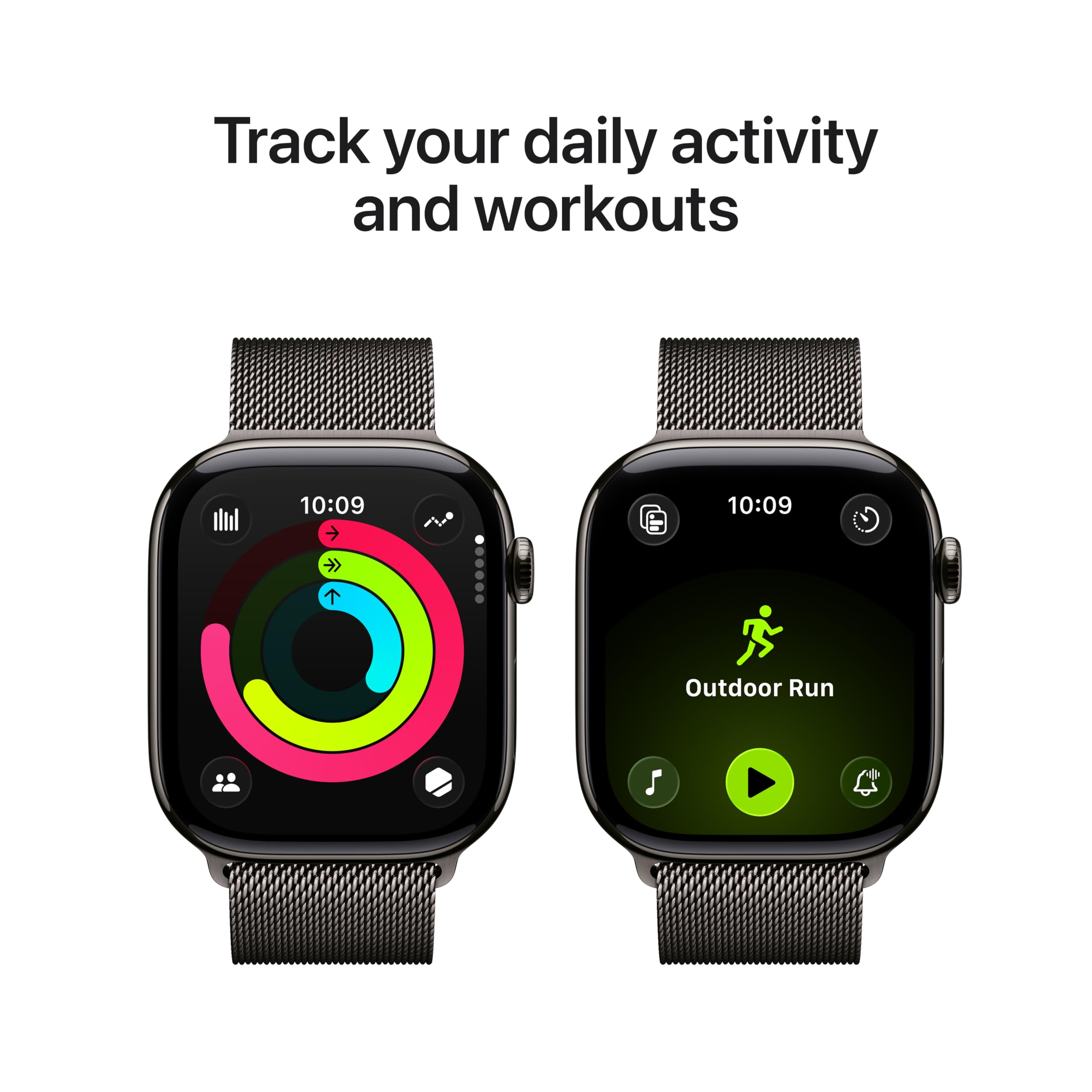 Apple Watch Series 11 [GPS 46mm] Smartwatch with Rose Gold Aluminum Case with Light Blush Sport Band - M/L. Sleep Score, Fitness Tracker, Health Monitoring, Always-On Display, Water Resistant