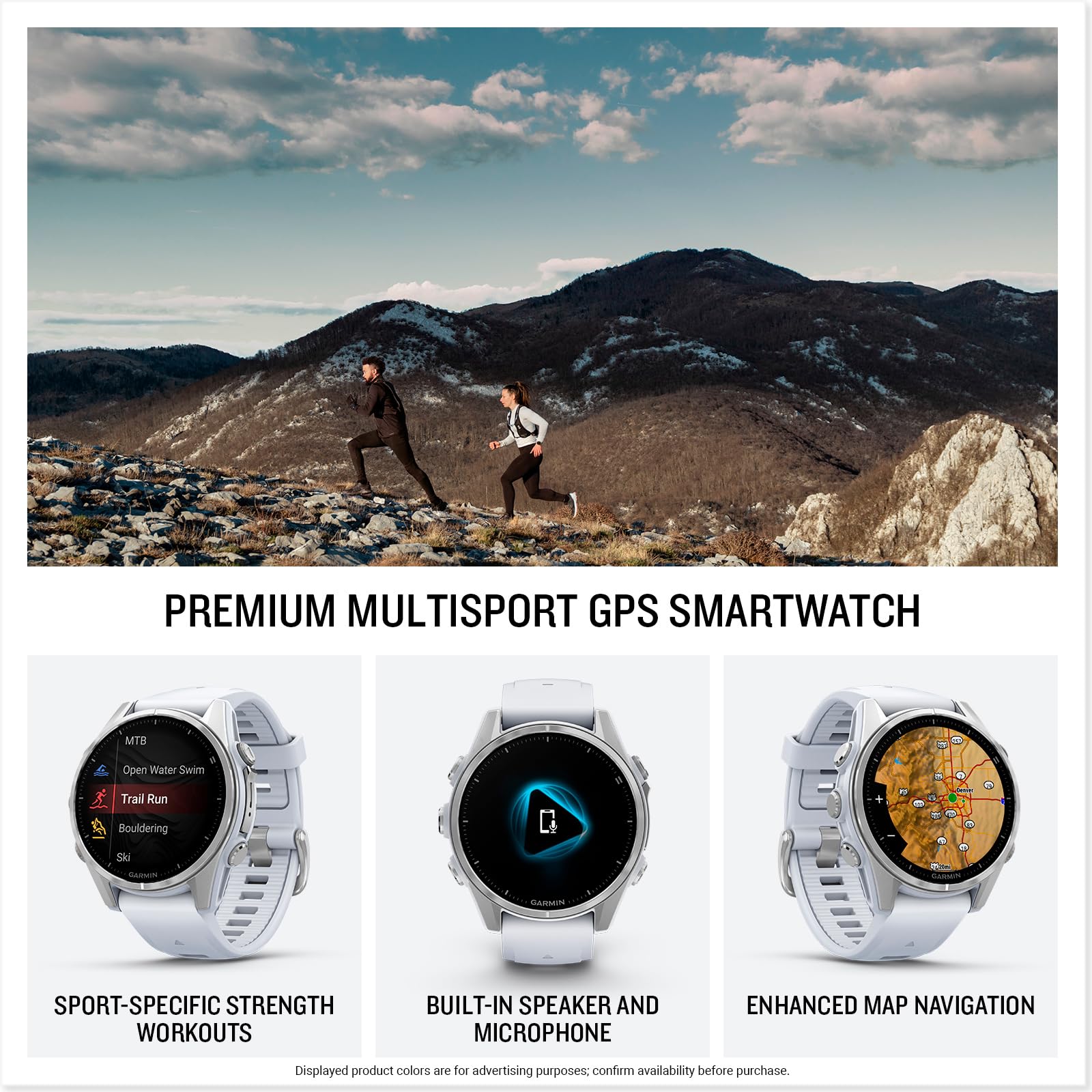 Garmin fēnix® 8, 47mm, Black | Premium Multisport Smartwatch, AMOLED Display, GPS, Built-In Flashlight, Dive-Rated, Built-In Speakers & Mic