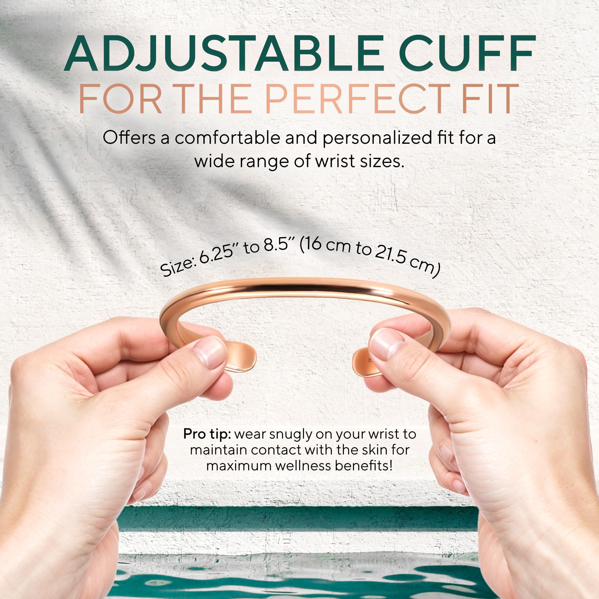 Copper Bracelet for Men & Women — 100% Pure Copper Bracelets — Raw, Solid & Uncoated Authentic Handmade Tibetan Bracelet Cuff Bangles