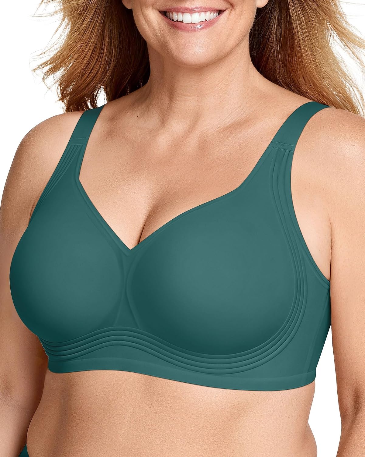 OEAK Womens Wireless Jelly Bras Plus Size Support Push Up Comfortable Bra | no underwire,full coverage,for large breast,minimizer bra,seamless,tshirt bras,everyday bra