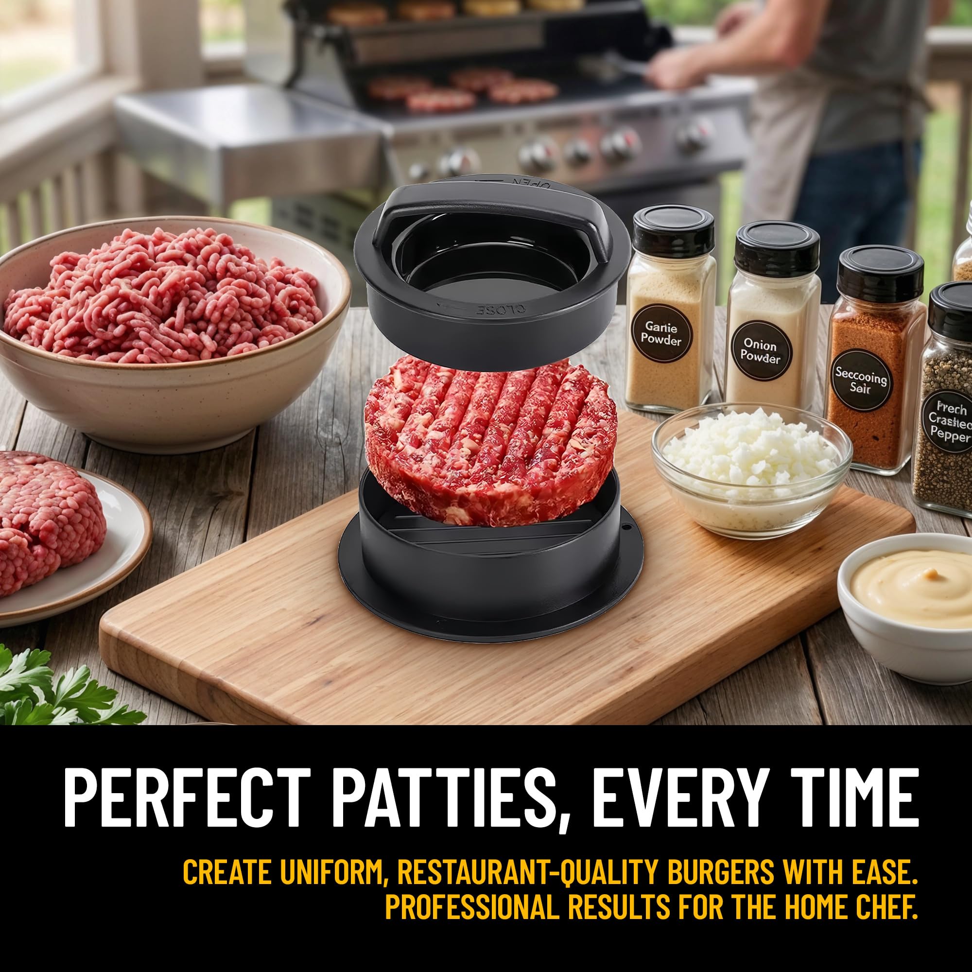 Kaluns Grilling Accessories, Gifts for Men Christmas Grilling Gifts for Dad, Heavy Duty Stainless Steel BBQ Grill Tools Set for Outdoor Grill with Aluminum Case and Apron, Birthday Gifts for Men Dad