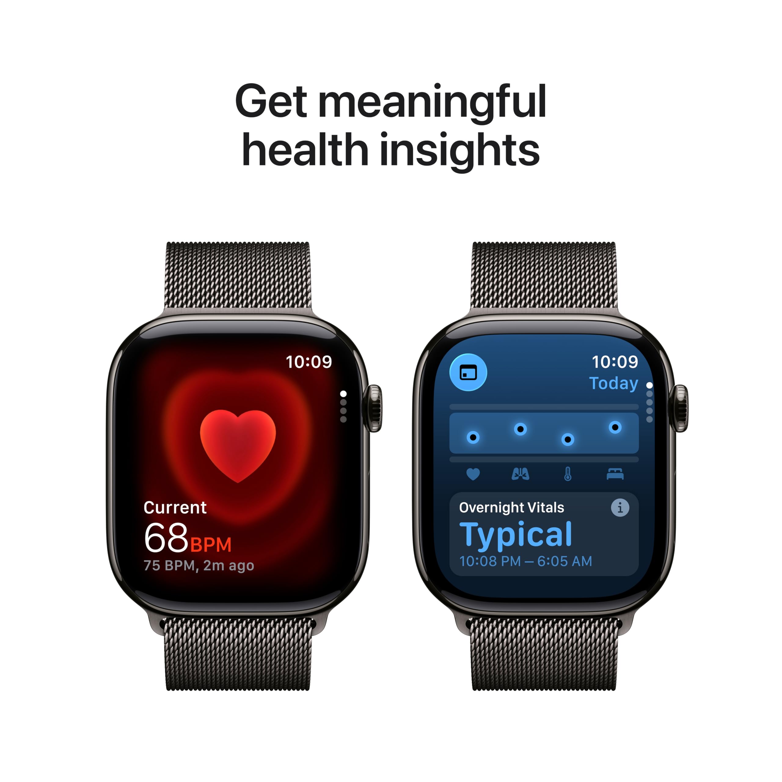 Apple Watch Series 11 [GPS 46mm] Smartwatch with Rose Gold Aluminum Case with Light Blush Sport Band - M/L. Sleep Score, Fitness Tracker, Health Monitoring, Always-On Display, Water Resistant