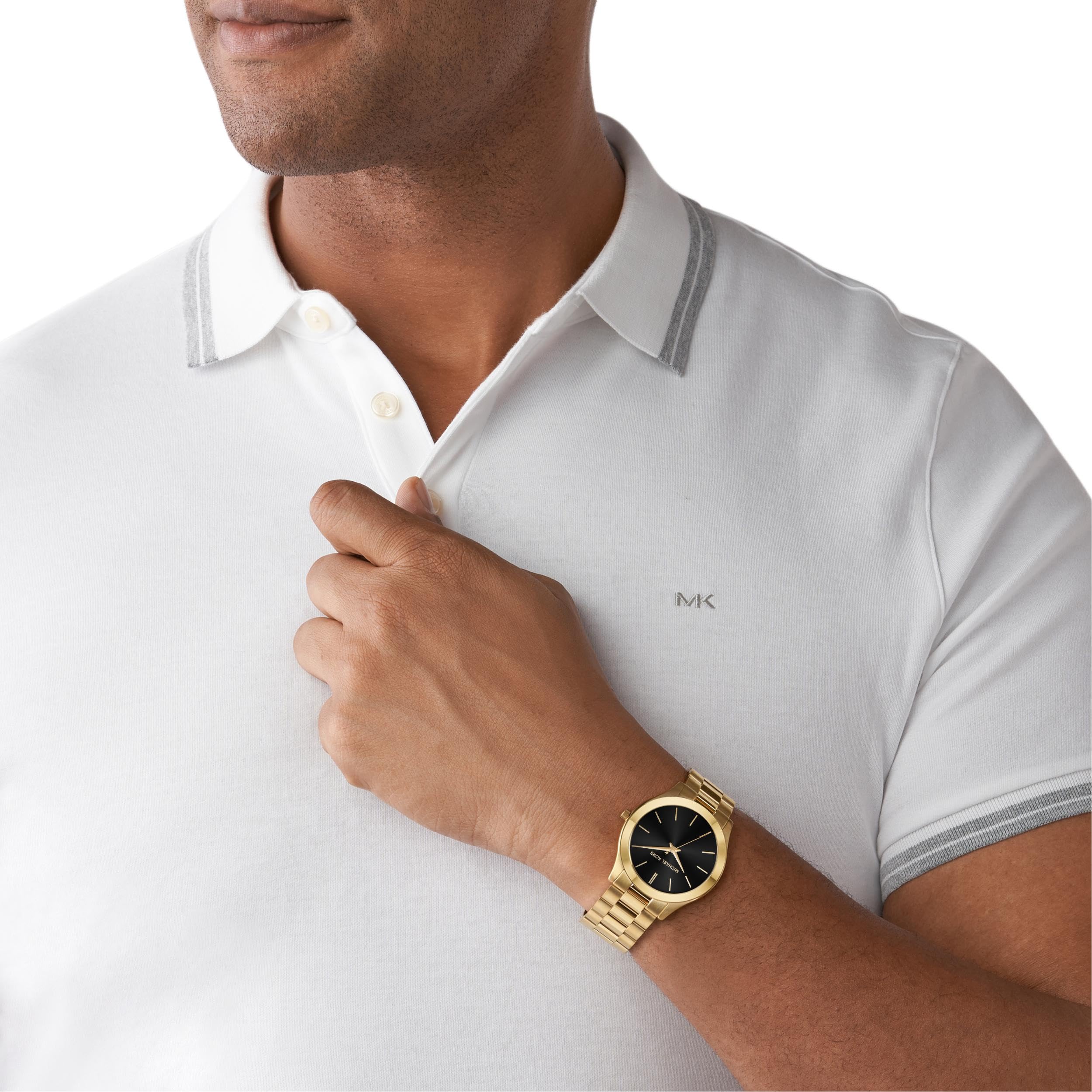 Michael Kors Oversized Slim Runway Men's Watch, Stainless Steel Watch for Men