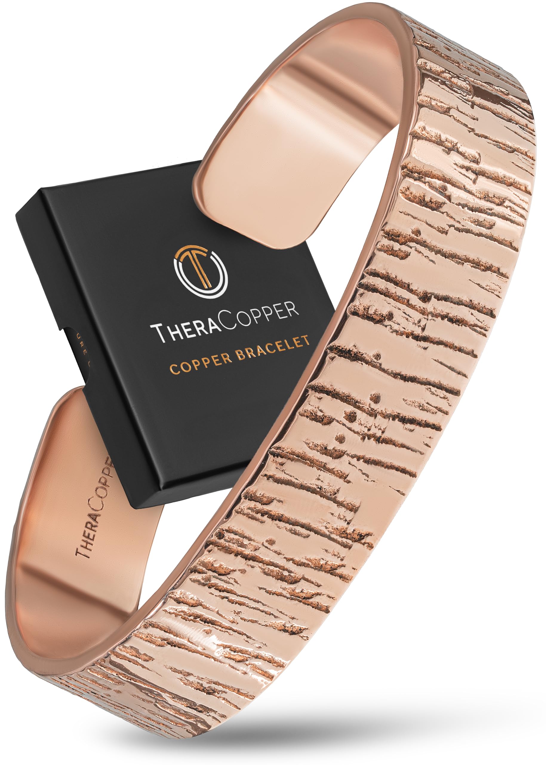 Copper Bracelet for Men & Women — 100% Pure Copper Bracelets — Raw, Solid & Uncoated Authentic Handmade Tibetan Bracelet Cuff Bangles