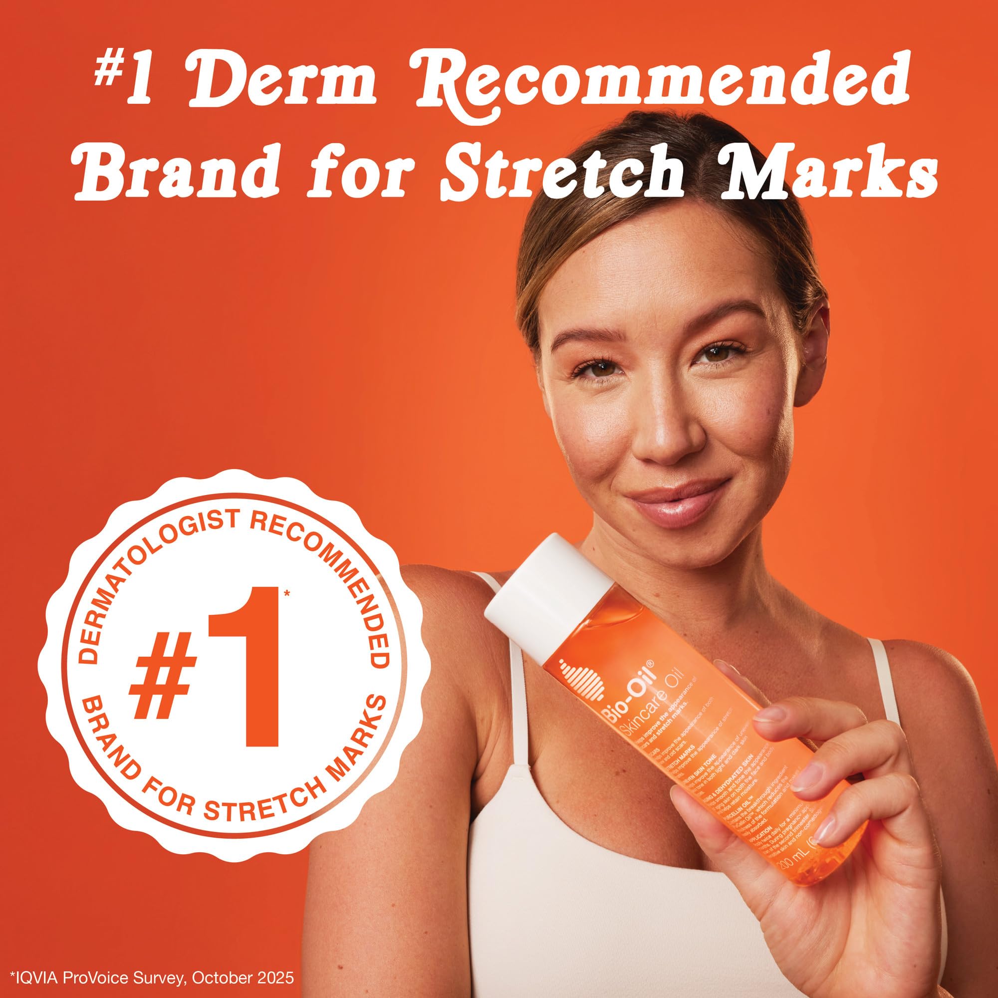 Bio-Oil Skincare Body Oil Serum, Scars & Stretch Marks, 2 fl oz | Dermatologist Recommended, Vitamin E & A, Dry & Sensitive Skin, Non-Comedogenic, Face and Body, Scar Treatment