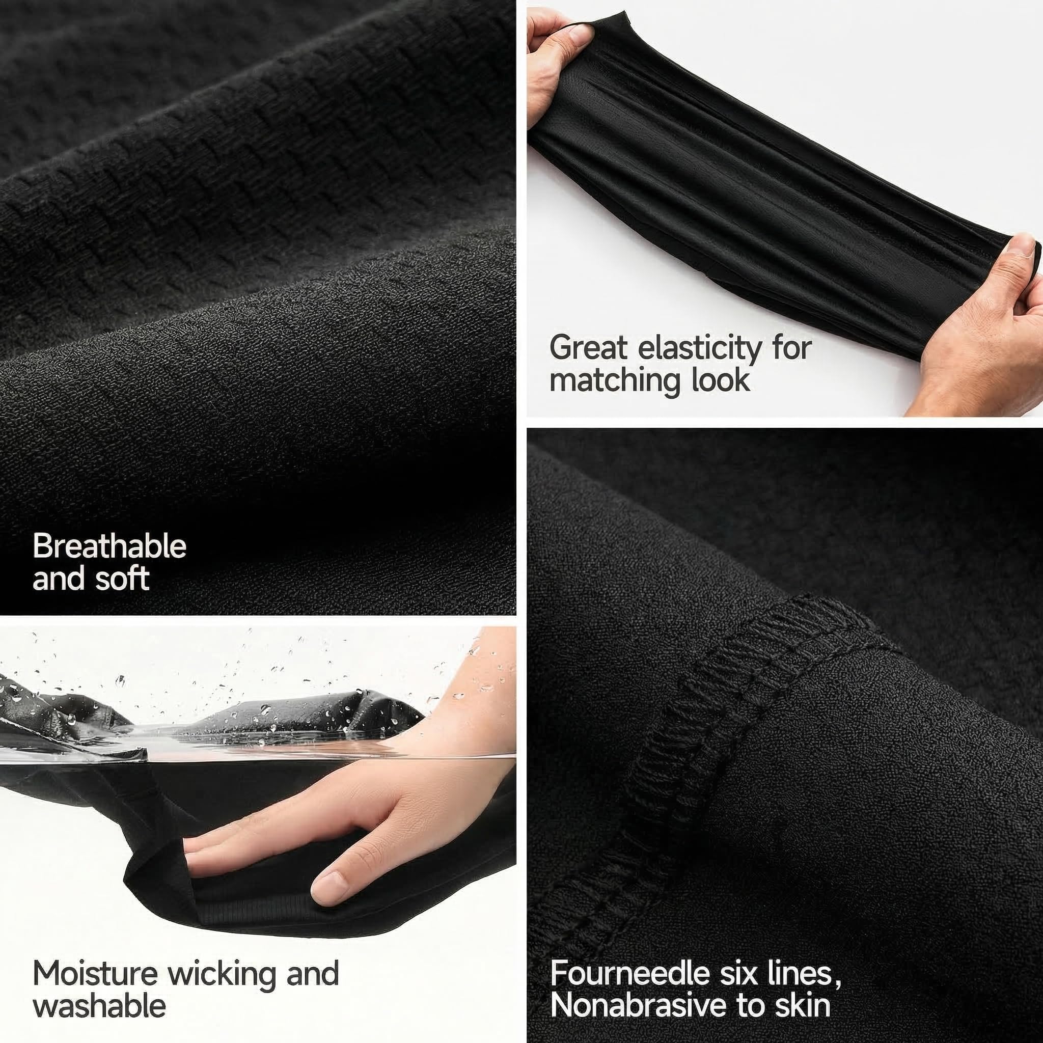 Cooling Skull Cap Sweat Wicking Breathable for Men Women 3 Pack | Lightweight Quick Dry Beanie & Helmet Liner, Stretch Non-Slip Fit Under Hard Hat, Construction Gym Cycling Running Workout
