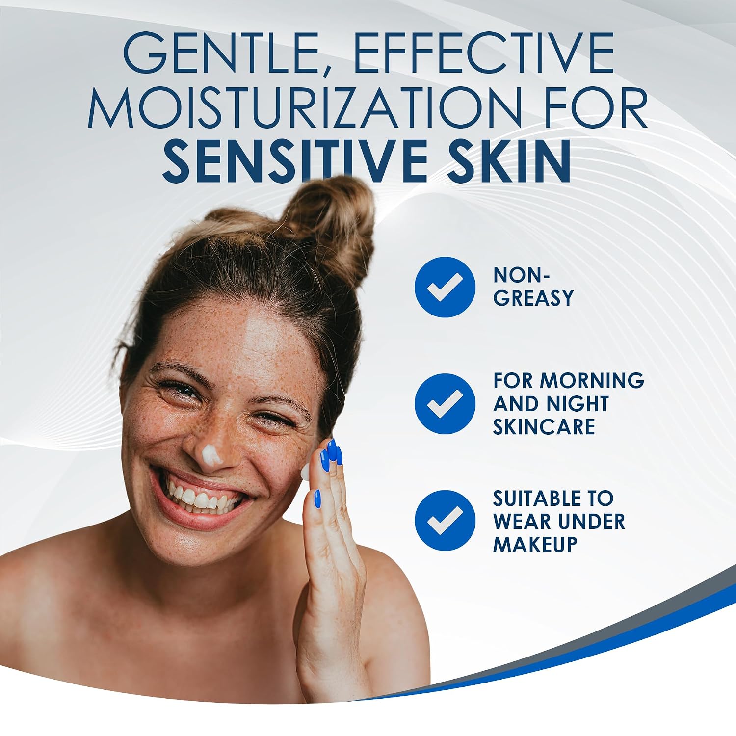 Vanicream Daily Facial Moisturizer, Face Cream with 5 Key Cermides & Hyaluronic Acid, 3 Fl Oz, Formulated Without Common Irritants for Sensitive Skin, Lightweight, Non-Greasy Hydration