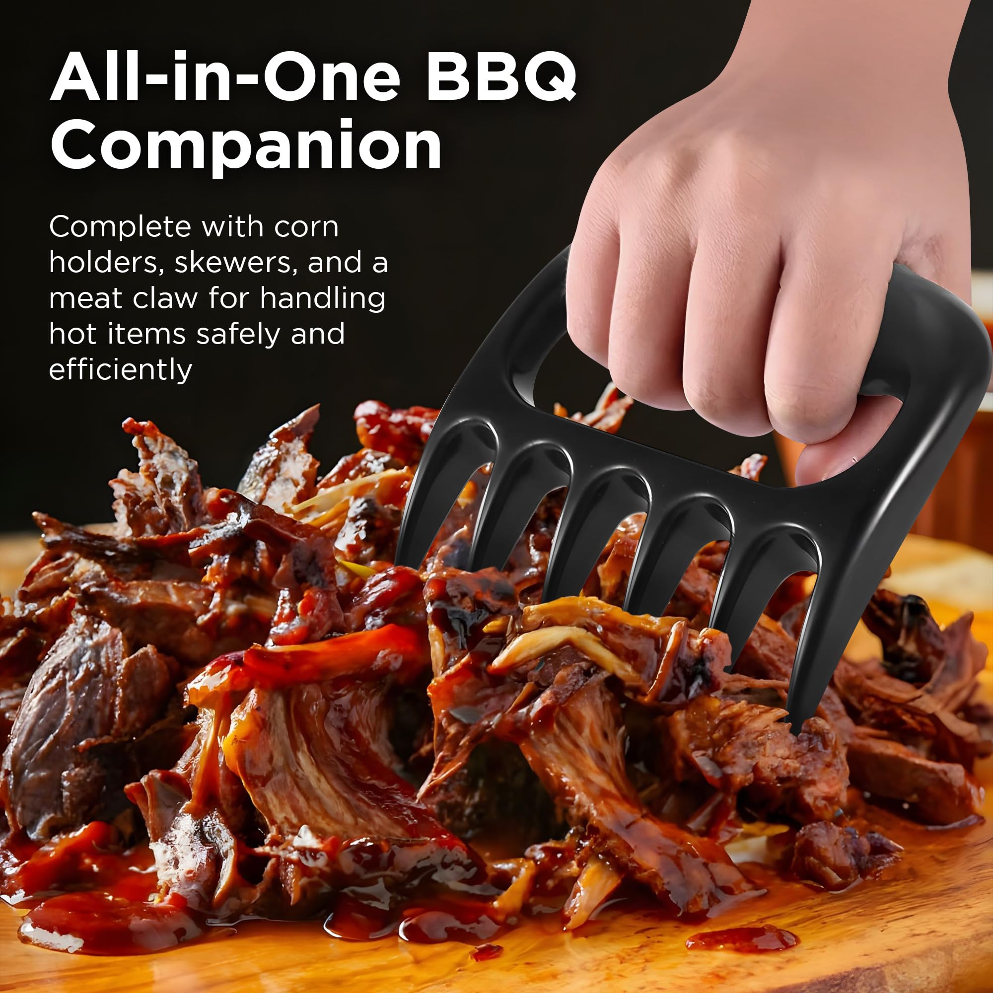 Kaluns Grilling Accessories, Gifts for Men Christmas Grilling Gifts for Dad, Heavy Duty Stainless Steel BBQ Grill Tools Set for Outdoor Grill with Aluminum Case and Apron, Birthday Gifts for Men Dad