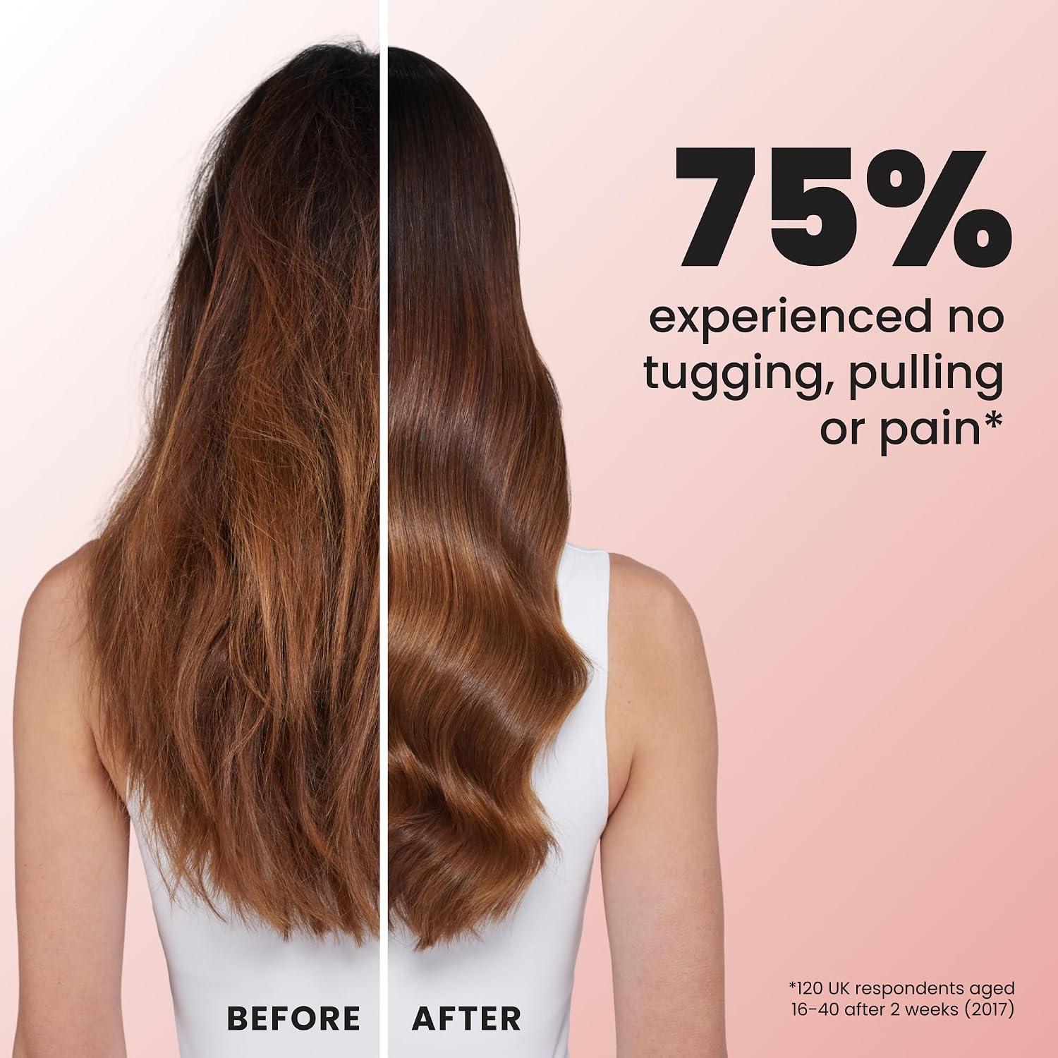 Tangle Teezer Ultimate Detangler Brush, Straight to Wavy, Apricot Blaze | Patented two-tier, regular-flex teeth reduce breakage & split ends on wet or dry hair; Shower-friendly hairbrush for all ages