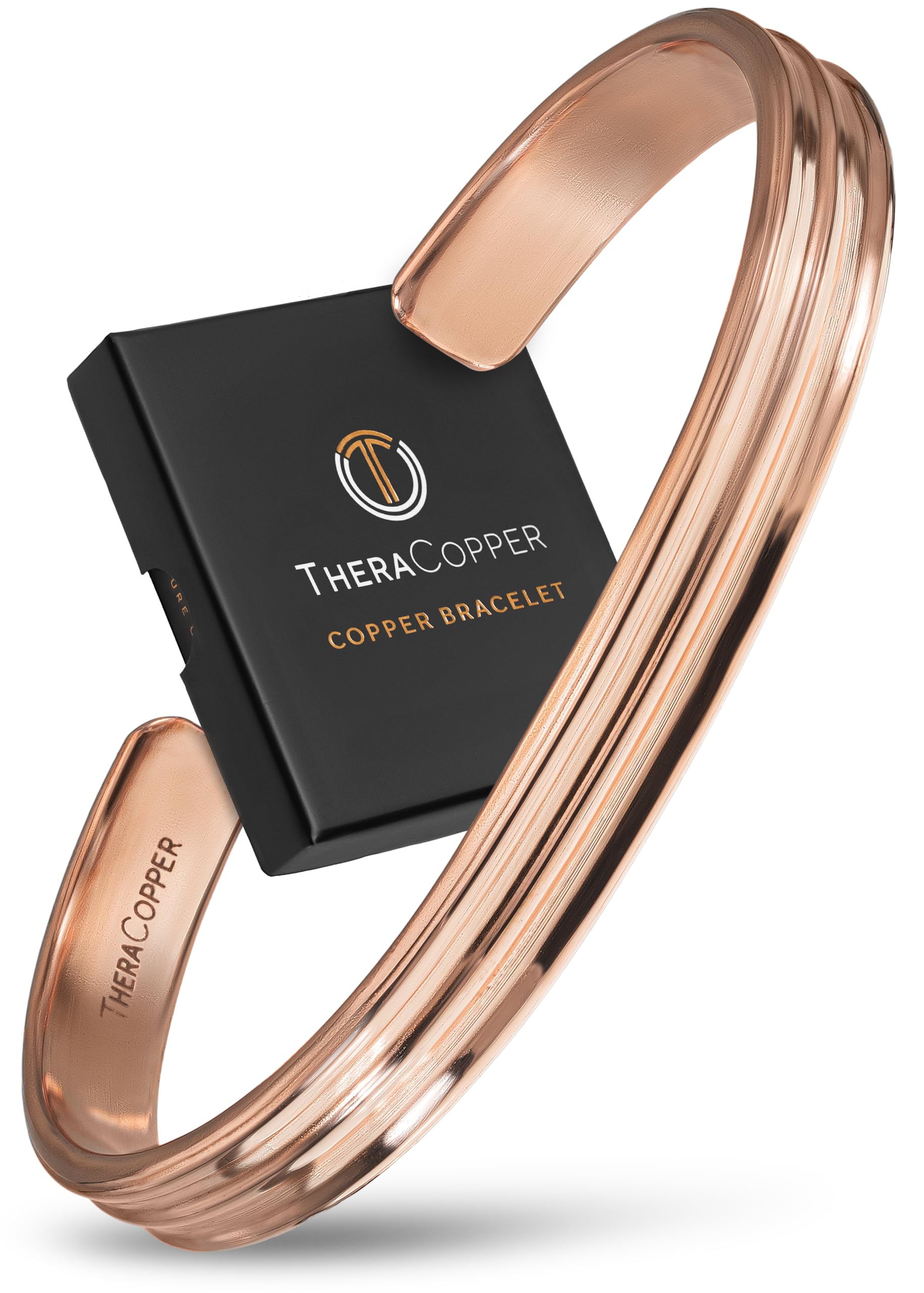Copper Bracelet for Men & Women — 100% Pure Copper Bracelets — Raw, Solid & Uncoated Authentic Handmade Tibetan Bracelet Cuff Bangles