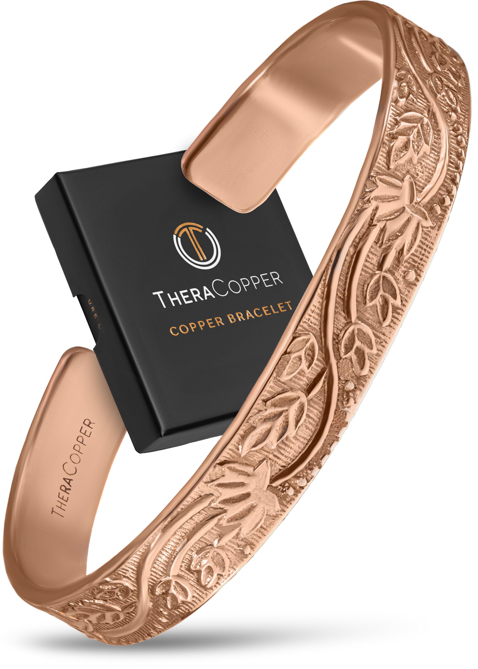Copper Bracelet for Men & Women — 100% Pure Copper Bracelets — Raw, Solid & Uncoated Authentic Handmade Tibetan Bracelet Cuff Bangles