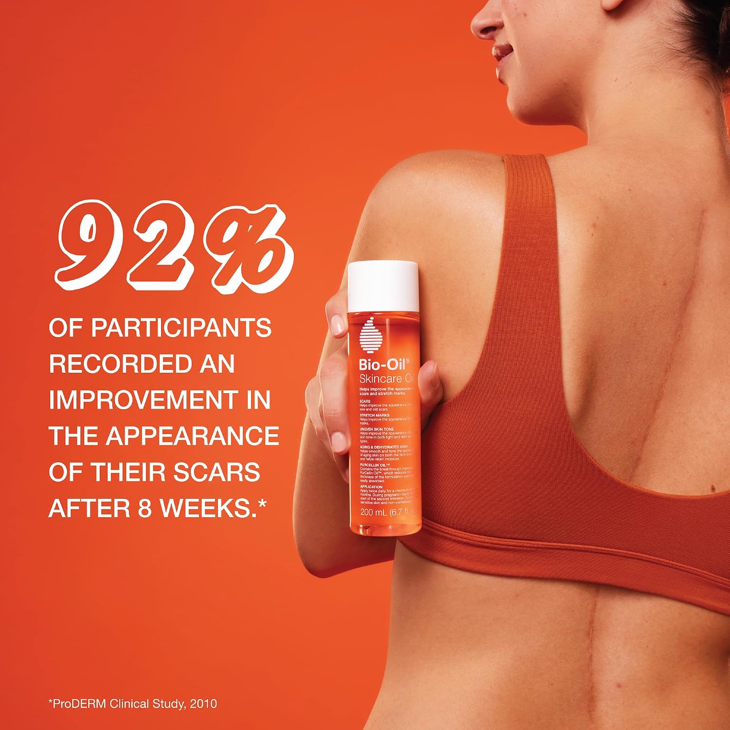 Bio-Oil Skincare Body Oil Serum, Scars & Stretch Marks, 2 fl oz | Dermatologist Recommended, Vitamin E & A, Dry & Sensitive Skin, Non-Comedogenic, Face and Body, Scar Treatment