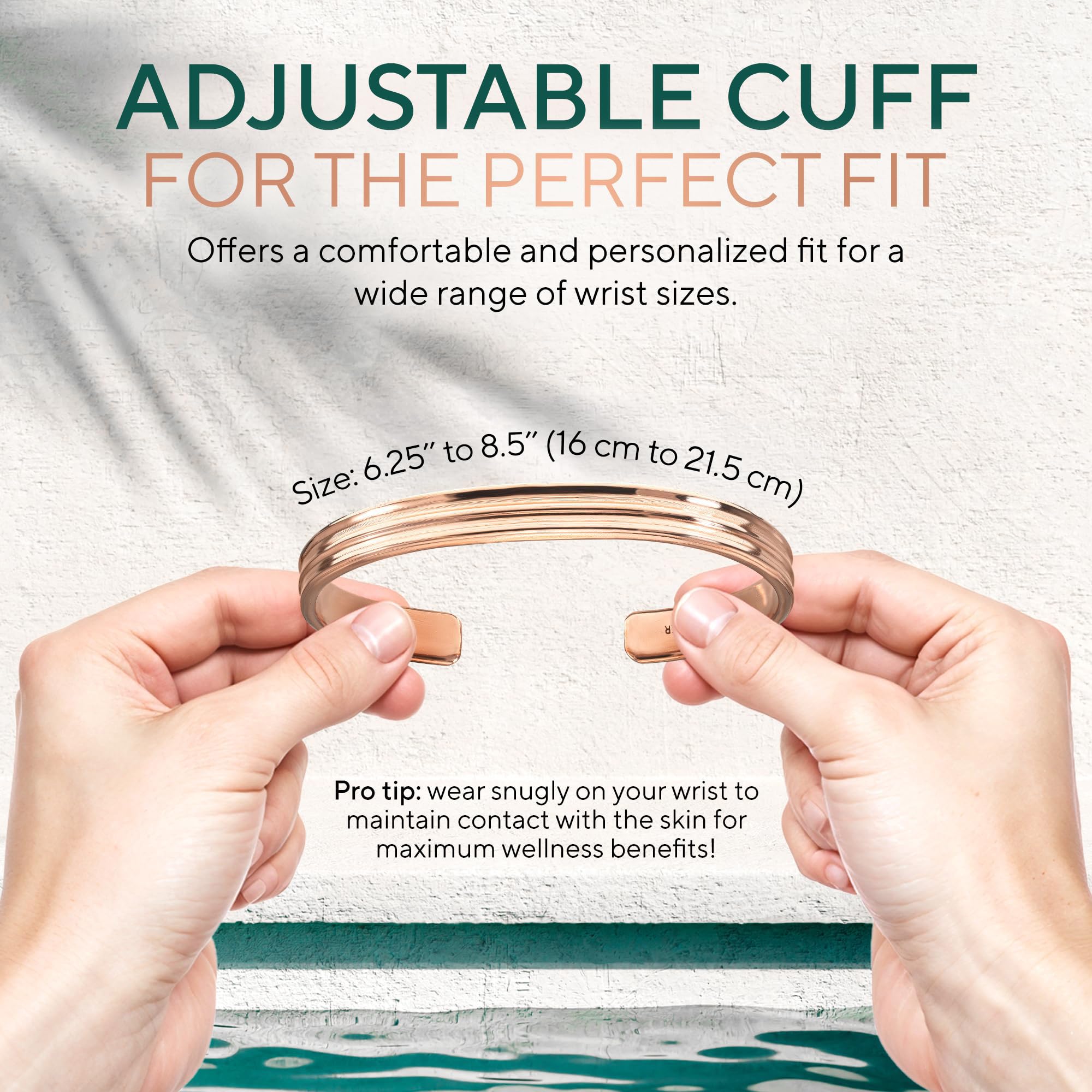 Copper Bracelet for Men & Women — 100% Pure Copper Bracelets — Raw, Solid & Uncoated Authentic Handmade Tibetan Bracelet Cuff Bangles
