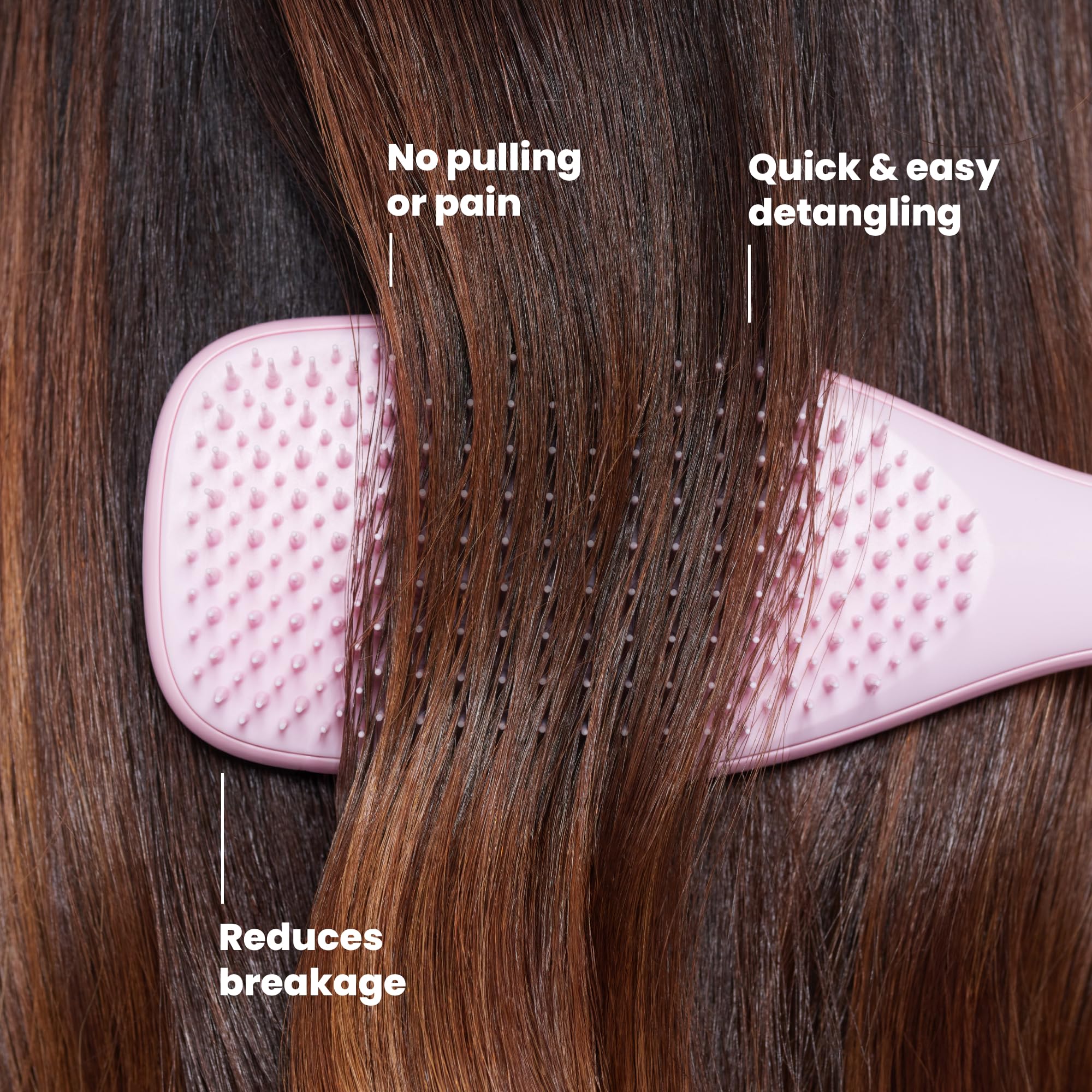Tangle Teezer Ultimate Detangler Brush, Straight to Wavy, Apricot Blaze | Patented two-tier, regular-flex teeth reduce breakage & split ends on wet or dry hair; Shower-friendly hairbrush for all ages