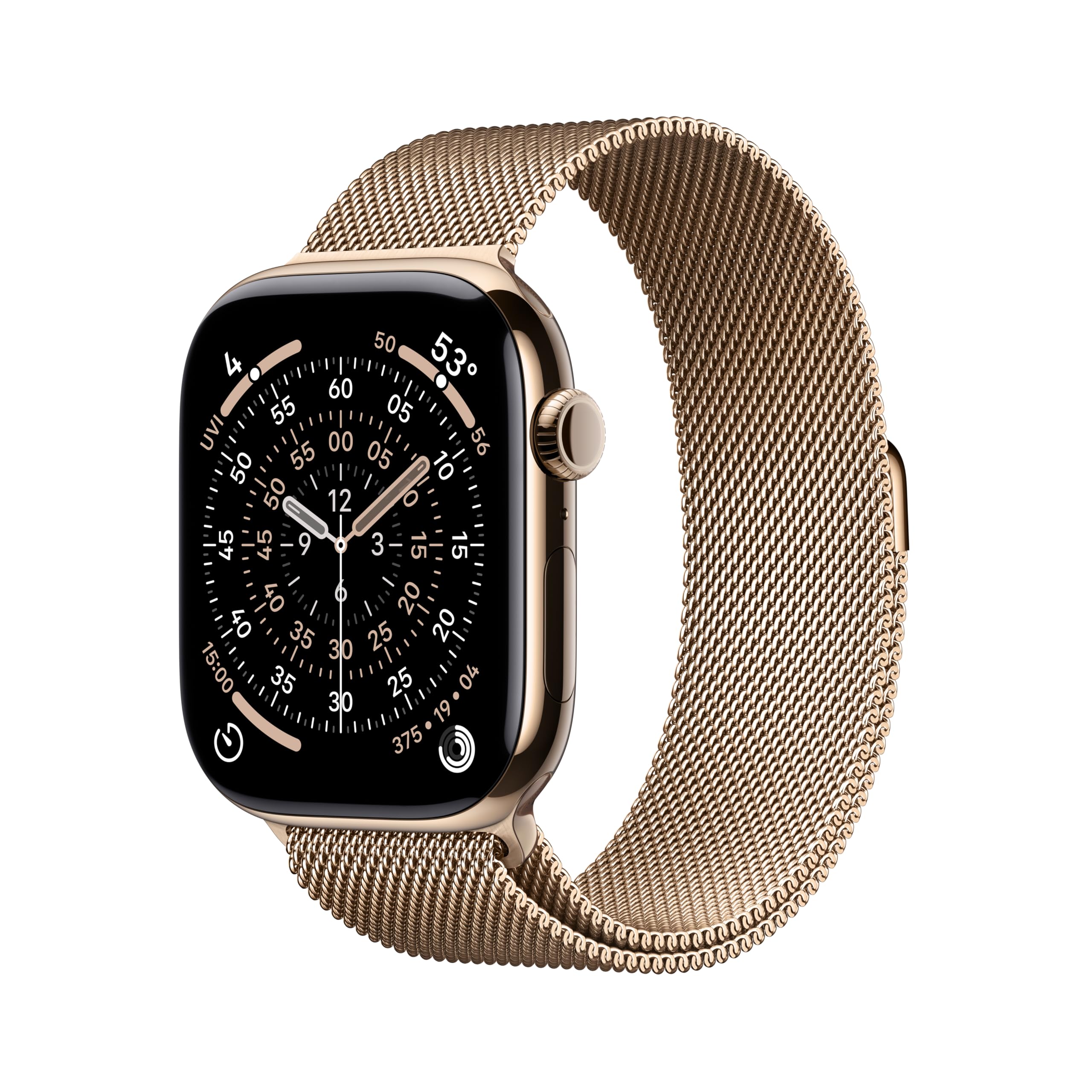 Apple Watch Series 11 [GPS 46mm] Smartwatch with Rose Gold Aluminum Case with Light Blush Sport Band - M/L. Sleep Score, Fitness Tracker, Health Monitoring, Always-On Display, Water Resistant